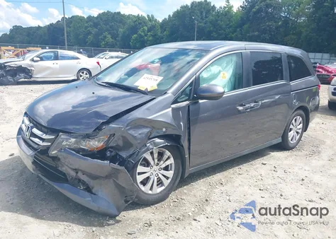 2017 Honda Odyssey Ex-L из США, поврежденный, VIN 5FNRL5H69HB025531